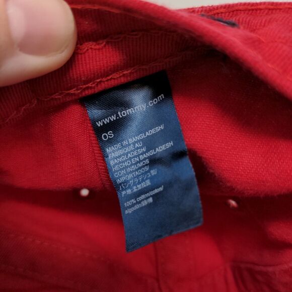 Tommy Hilfiger Men's Slideback Hat Red Size OS Embroidered Logo - Picture 8 of 8